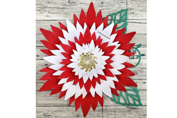 Auras Flower Template: 3D SVG for Paper Flowers That Elevates Brand Visuals