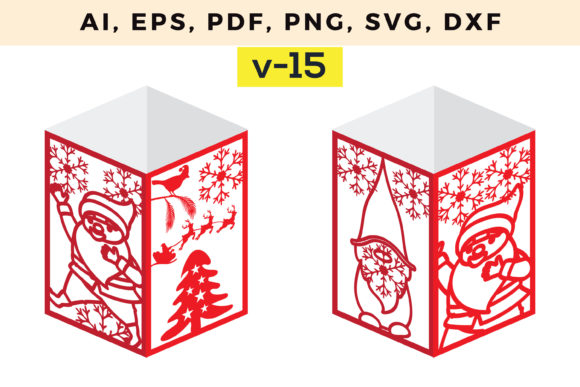 CHRISTMAS Lantern Template Cut File Review