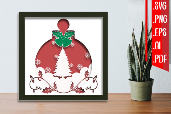 Christmas Layered Papercut SVG for Real Embroidery Projects
