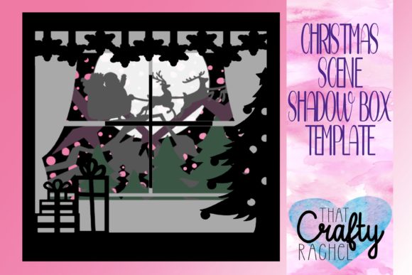 Christmas Scene 2 Shadow Box SVG 7 Layer β A 3D SVG for Festive Blog Design