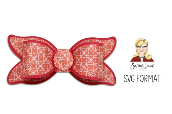 Double Layered Bow with Round Center – 3D SVG for Versatile Design Projects