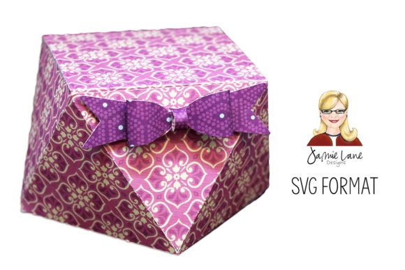 Faceted Box with Bow: A 3D SVG Design for Editorial & Content Publishing