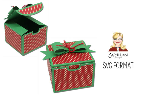 Favor Box with Bow: A 3D SVG Christmas Design for Brand-Forward Marketing