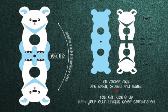 h1White Bear Lollipop Holder 3D SVG for Christmas Crafts/h1