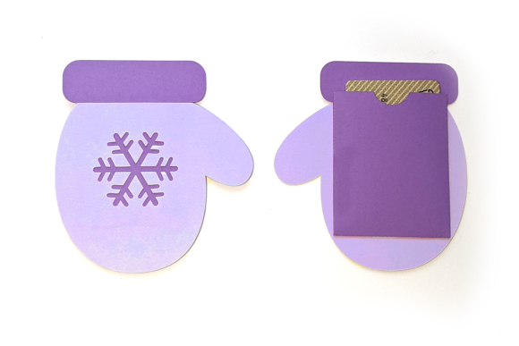 Mitten Gift Card Holder 3D SVG for Christmas
