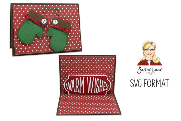 Pop-Up Warm Wishes Card: Festive 3D SVG for Christmas Branding