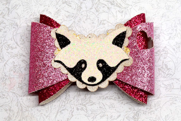 Raccoon Bow Template: A Playful 3D SVG for Brand Packaging & Local Business Design