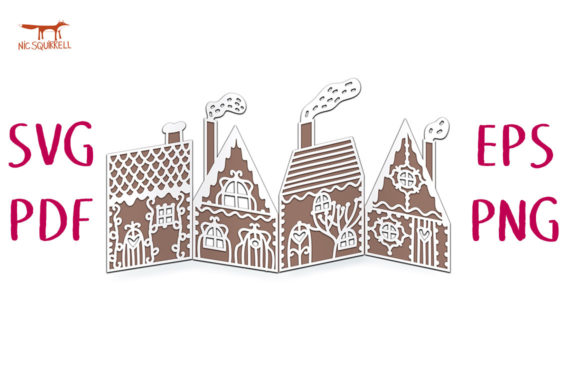 Reviewing the Gingerbread House Accordion Card SVG Cut for Christmas Branding Projects