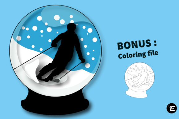 Skier: A Winter Charm for Embroidery Projects