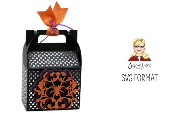 Spider Gable Box: A 3D SVG Christmas Design for Blog Graphics & Digital Content