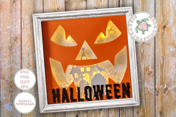 Spooky Craft Perfection: Scary Pumpkin 3D Shadow Box Template