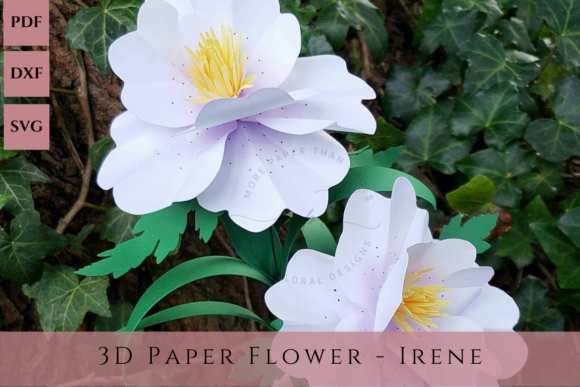 The Irene Flower - 3D Paper Flower: A Versatile SVG for Soft, Handmade Branding
